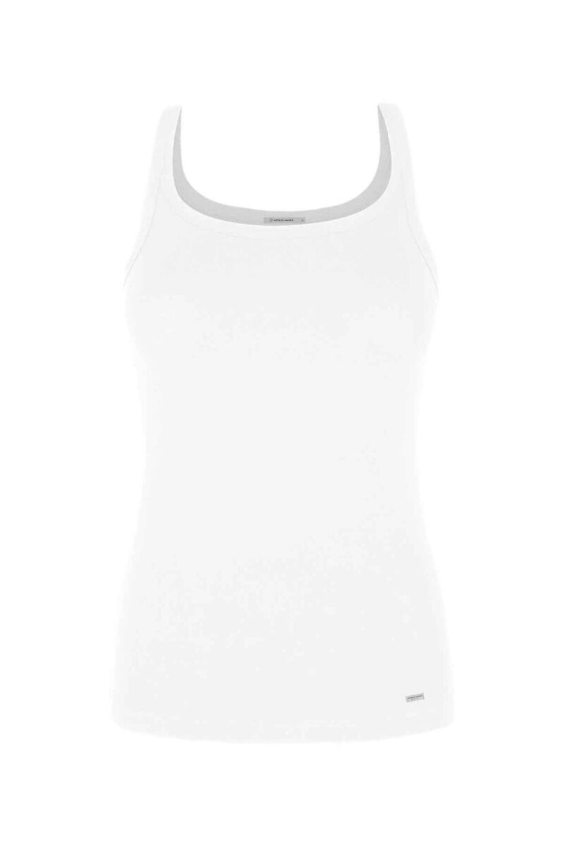 Top Volcano T-MILI, Bumbac/Elastan, Alb