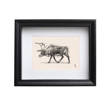 Tablou Ren, ilustratie Gabriel Serban, rama dreptunghiulara 18x24, negru Tablou Ren, ilustratie Gabriel Serban, rama dreptunghiulara 18x24, negru