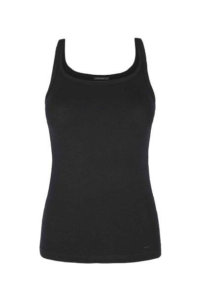 Top Volcano T-MILI, Bumbac/Elastan, Negru