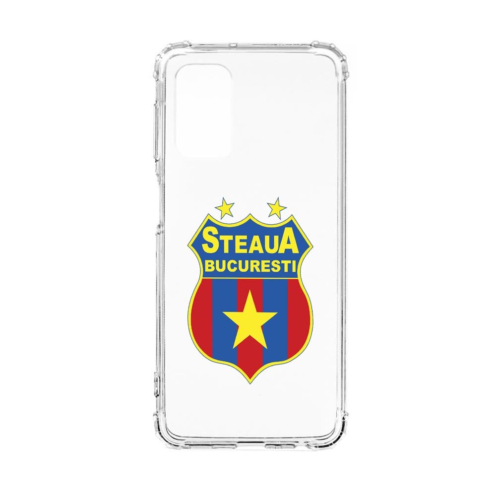 Husa Anti Shock, Compatibila Cu Samsung Galaxy S20 FE, Football, Steaua, Silicon Premium, Rezistenta, 230