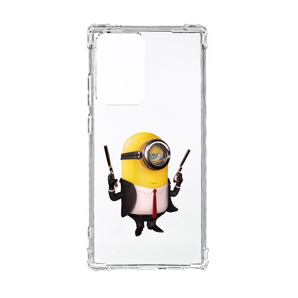 Husa Anti Shock, Compatibila Cu Samsung Galaxy Note 20 Ultra / Note 20 Ultra 5G, Minion Hitman, Silicon Premium, Rezistenta, 214