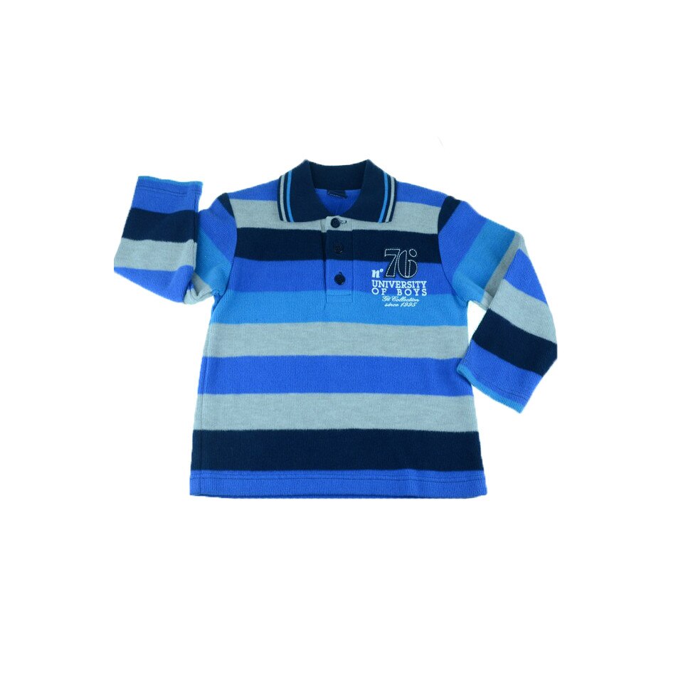 Pulover maneca lunga pentru baieti GT 2847, Multicolor 92 CM Standard