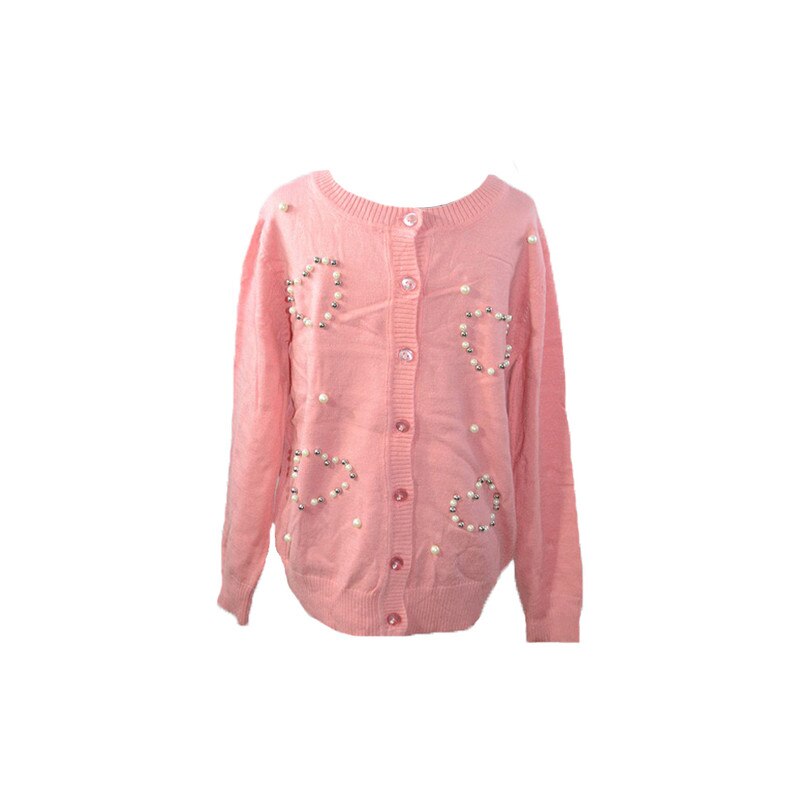 Cardigan maneca lunga pentru fete Happy House BL-301R, Roz 15901