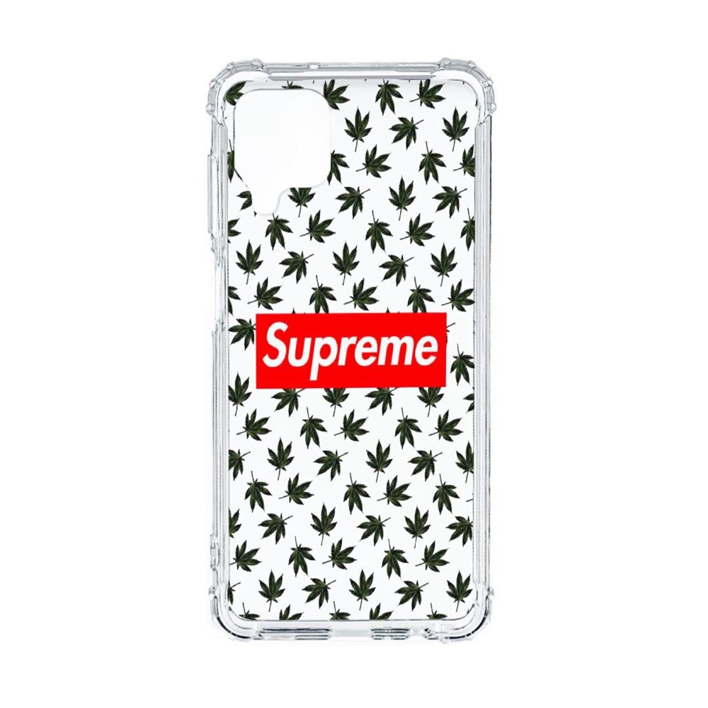 Husa Anti Shock, Compatibila Cu Samsung Galaxy A12, Supreme, Cannabis, Silicon Premium, Rezistenta, 263