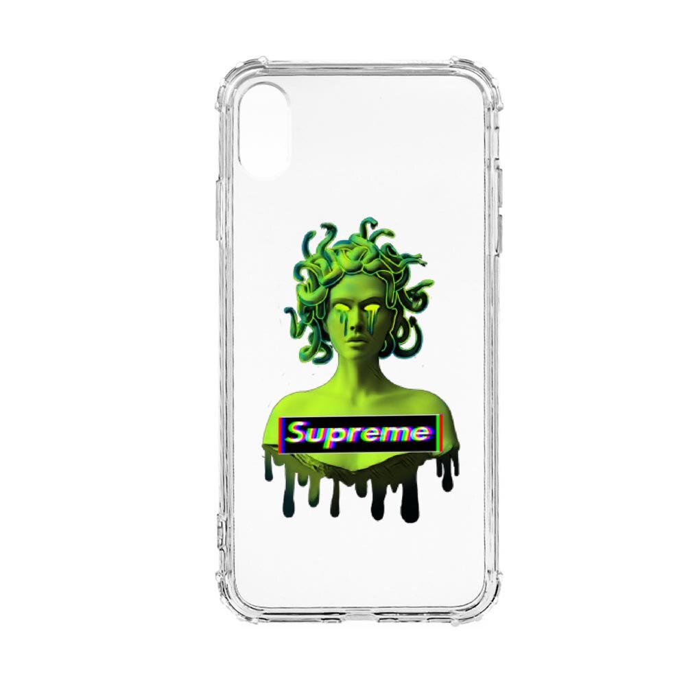 Husa Anti Shock, Compatibila Cu Apple iPhone XR, Supreme, Medusa, Silicon Premium, Rezistenta, 268