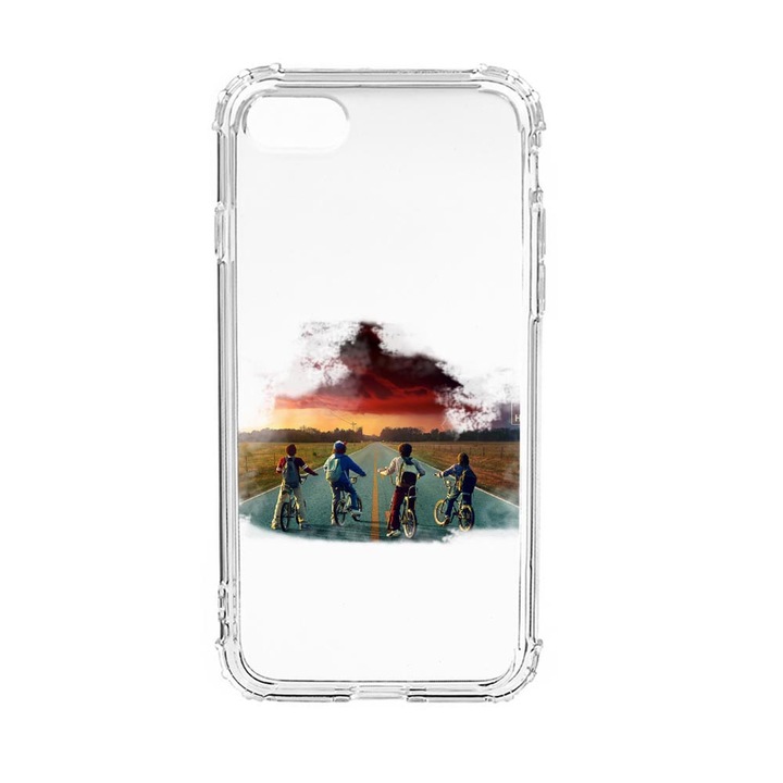 Husa Anti Shock, Compatibila Cu Apple iPhone SE 2 / iPhone 7 / iPhone 8, Stranger Things, Silicon Premium, Rezistenta, 278