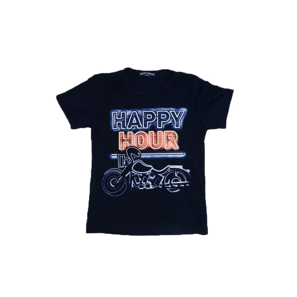 Tricou maneca scurta baieti Happy House HB-1544, Negru 14331