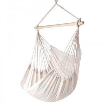 Scaun balansoar de gradina cu hamac brazilian white tesatura din bumbac si poliester sarcina maxima 150 Kg , 96x 130 cm Scaun balansoar de gradina cu hamac brazilian white tesatura din bumbac si poliester sarcina maxima 150 Kg , 96x 130 cm
