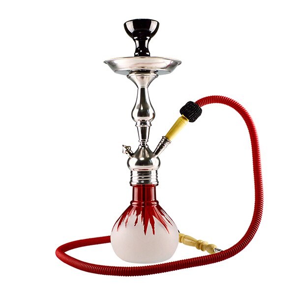 Narghilea Aladin Mumbai Red 45 cm cu un furtun