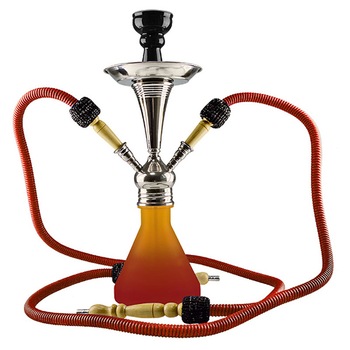 Narghilea Aladin Numea Red Orange 45 cm cu doua furtunuri Narghilea Aladin Numea Red Orange 45 cm cu doua furtunuri