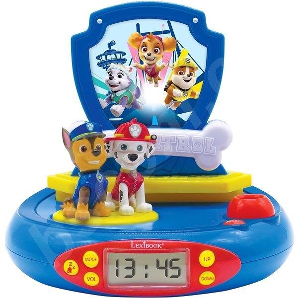 Ceas desteptator pentru copii Paw Patrol,Multicolor, 3D