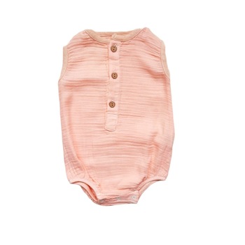 Salopeta bebe de vara din bumbac cu nasturi, varsta 9-12 luni, 80 cm, Roz Salopeta bebe de vara din bumbac cu nasturi, varsta 9-12 luni, 80 cm, Roz