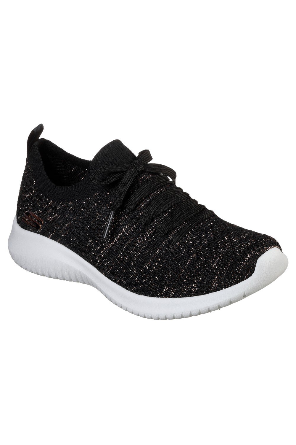 Pantofi femei Slip On Ultra Flex Salutations, Skechers, Negru