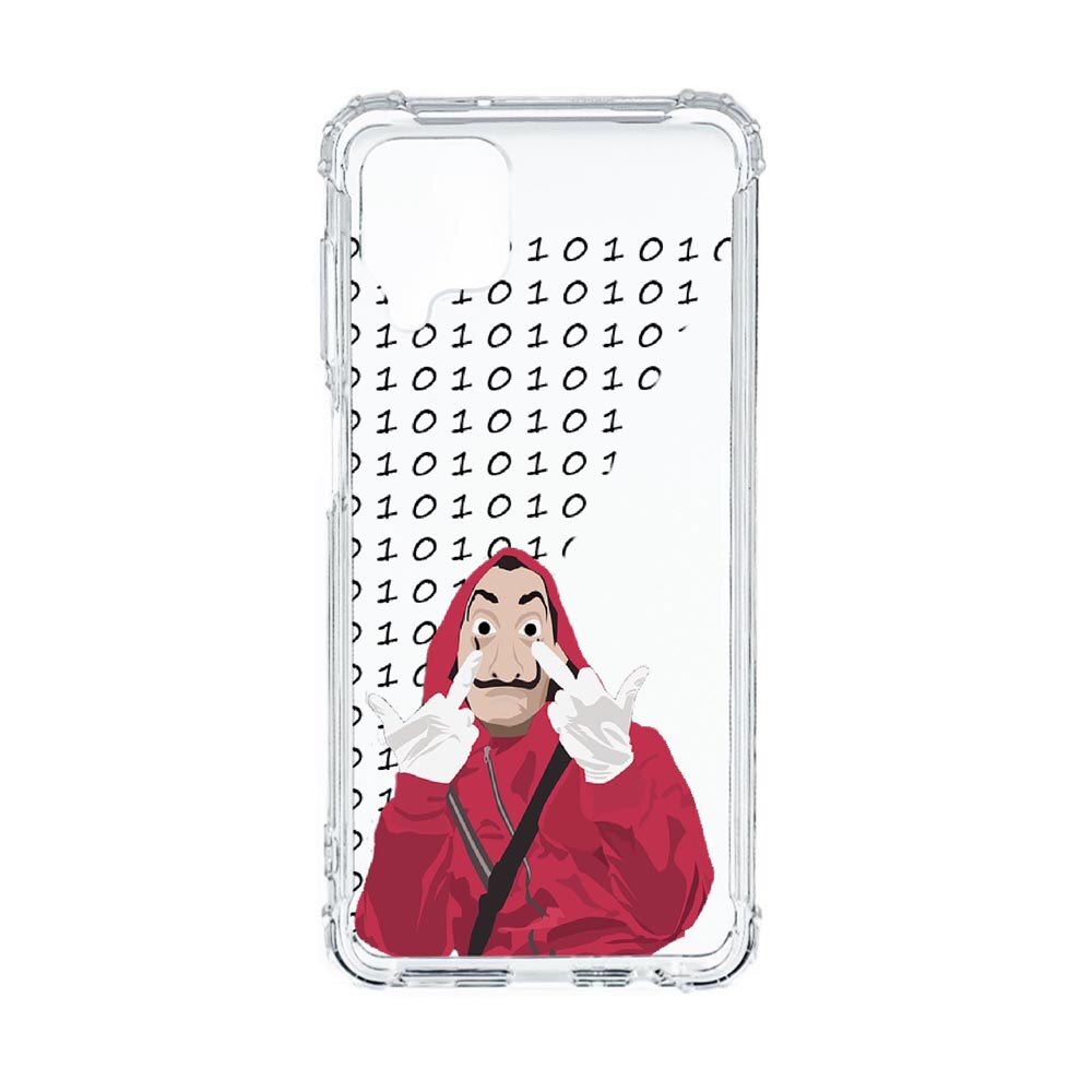 Husa Anti Shock, Compatibila Cu Samsung Galaxy A12, La Casa De Papel, Silicon Premium, Rezistenta, 297