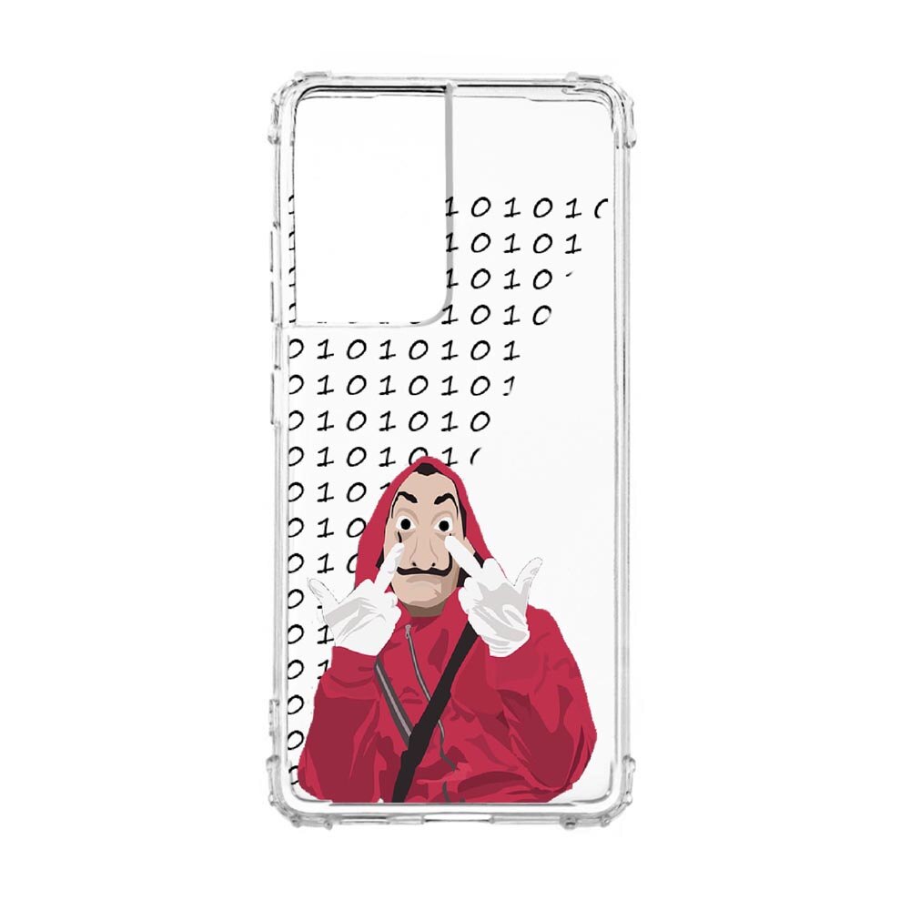 Husa Anti Shock, Compatibila Cu Samsung Galaxy S21 Ultra, La Casa De Papel, Silicon Premium, Rezistenta, 297