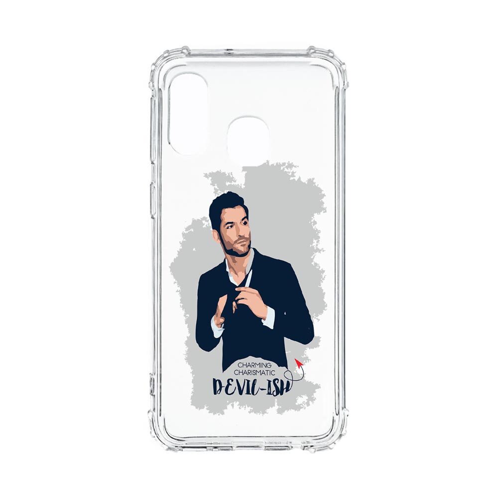 Husa Anti Shock, Compatibila Cu Samsung Galaxy A20e, Lucifer, Silicon Premium, Rezistenta, 299