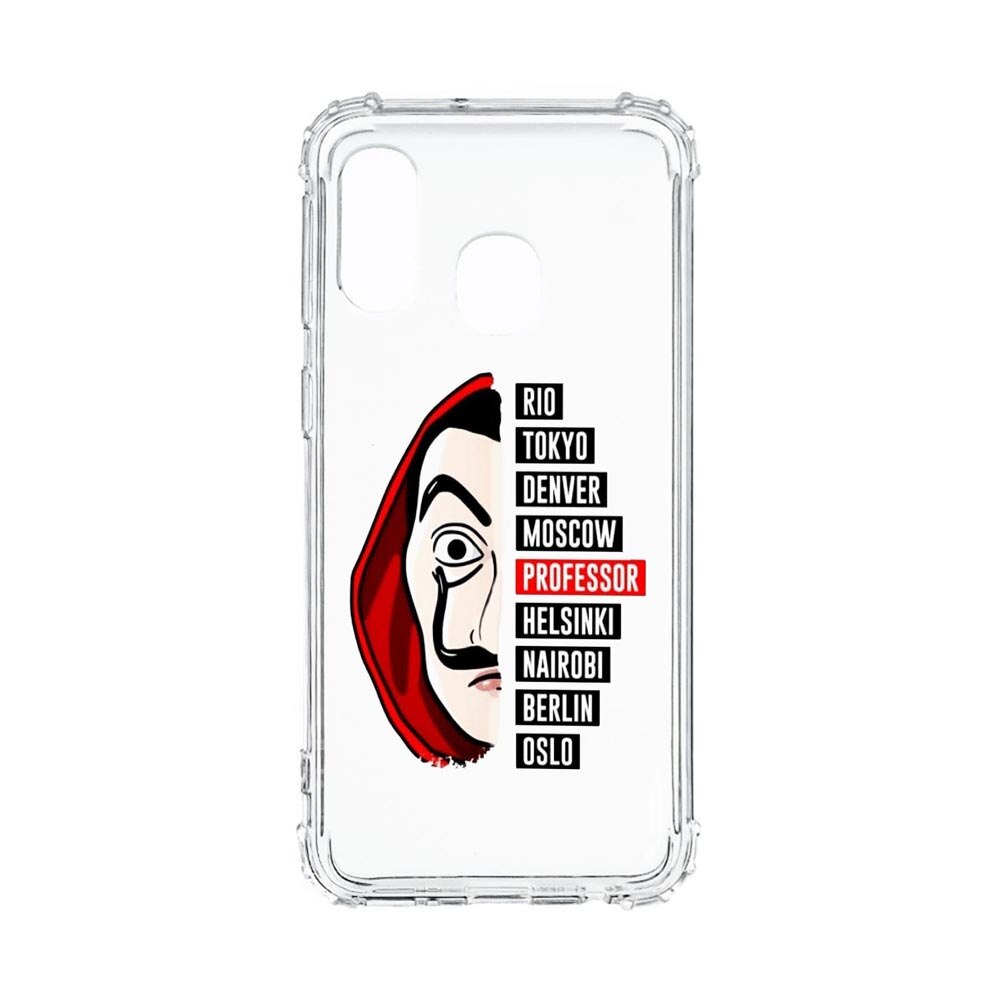 Husa Anti Shock, Compatibila Cu Samsung Galaxy A20e, La Casa De Papel, Silicon Premium, Rezistenta, 302