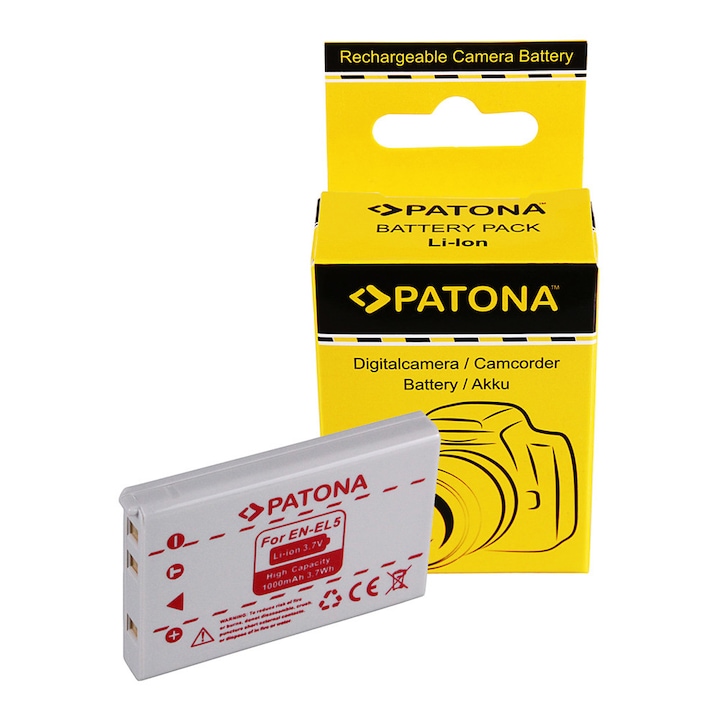 Patona EN-EL5 Akkumulátor, 1000mAh, Nikon Coolpix fényképezőgépekhez