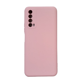 Husa din silicon slim compatibila cu Huawei P Smart 2021, roz prafuit