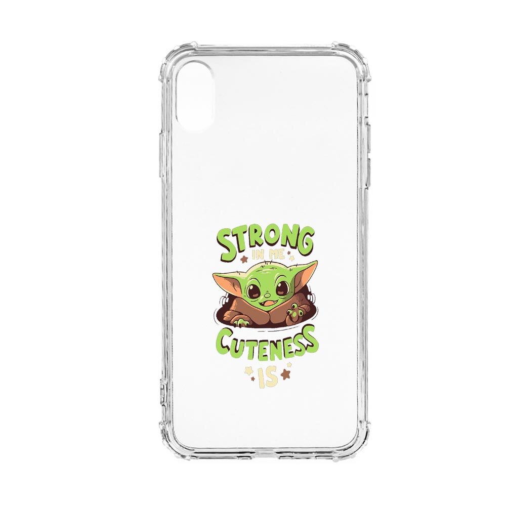 Husa Anti Shock, Compatibila Cu Apple iPhone XR, Star Wars - Baby Yoda, Silicon Premium, Rezistenta, 400