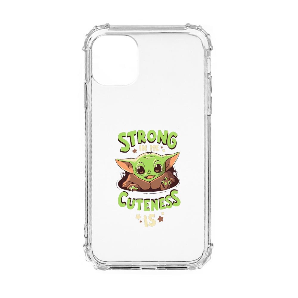 Husa Anti Shock, Compatibila Cu Apple iPhone 11, Star Wars - Baby Yoda, Silicon Premium, Rezistenta, 400