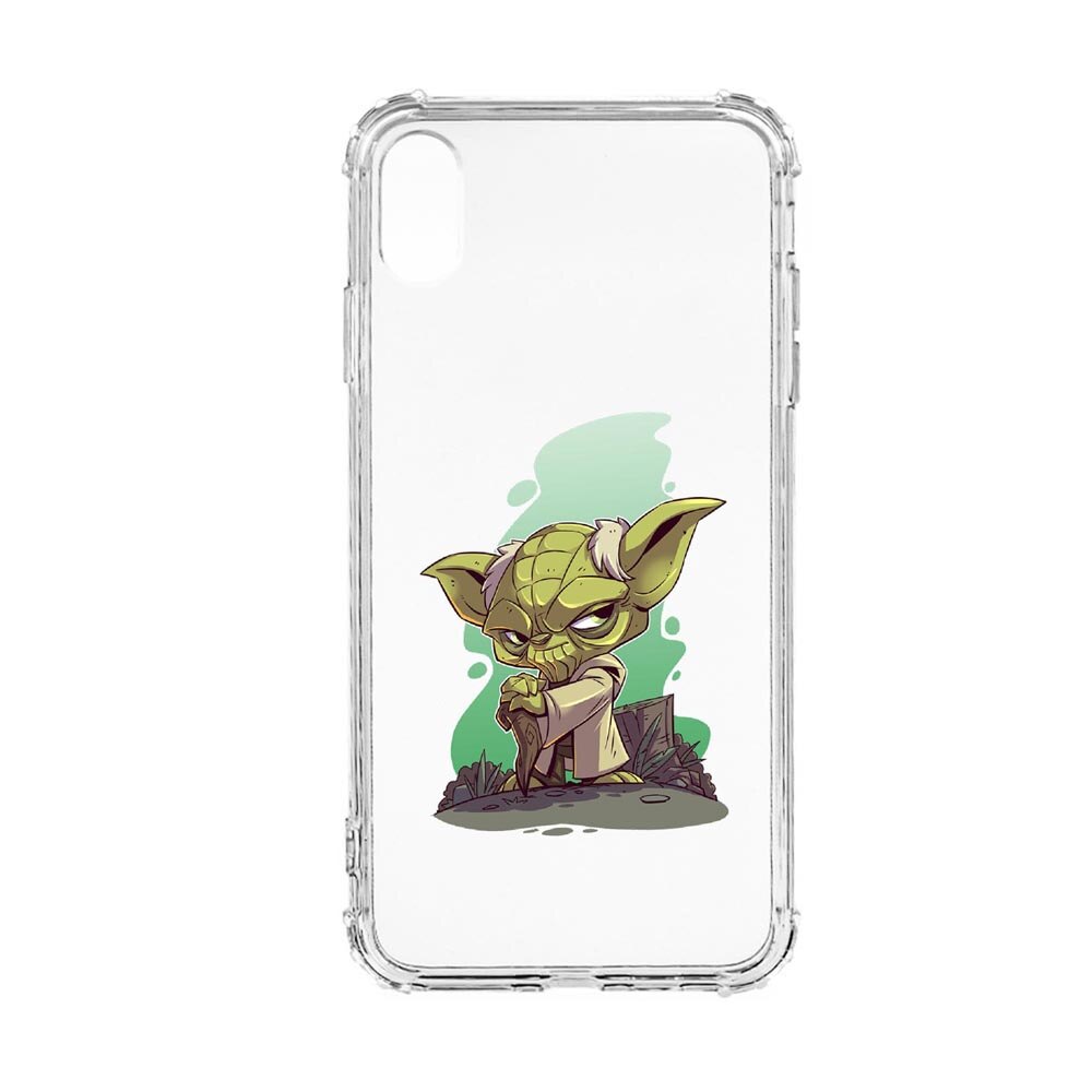Husa Anti Shock, Compatibila Cu Apple iPhone XR, Star Wars Yoda, Silicon Premium, Rezistenta, 403
