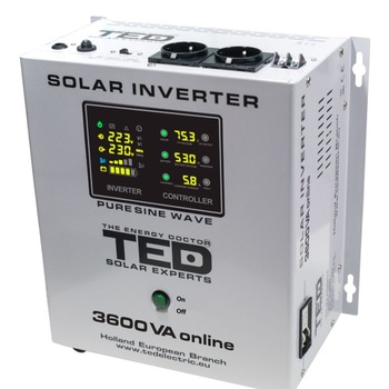 Inverot solar TED ELECTRIC 3600VA 2400W Inverot solar TED ELECTRIC 3600VA 2400W