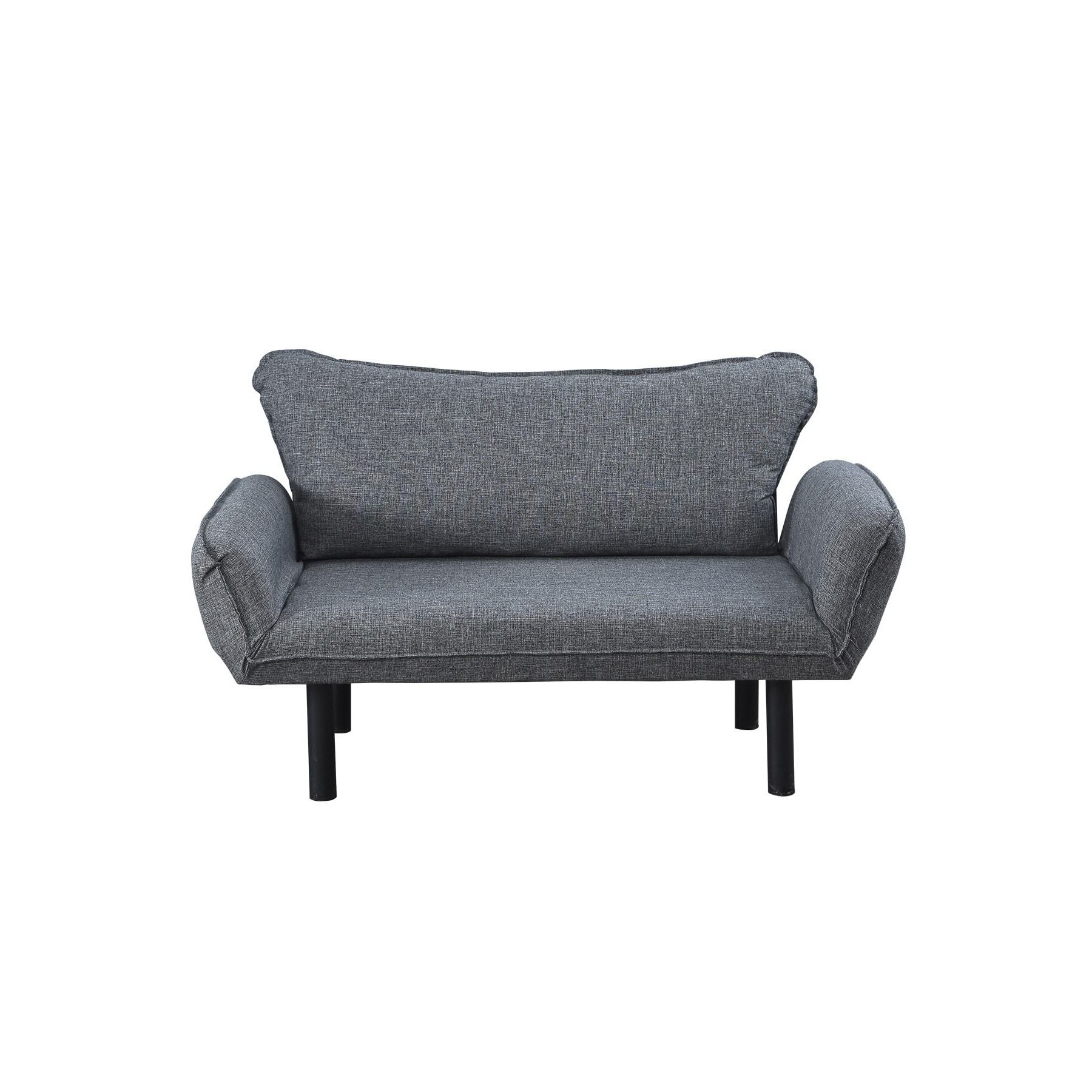 Canapea Adina cu Brate in Mai Multe Pozitii, 135x60x90 cm, gri