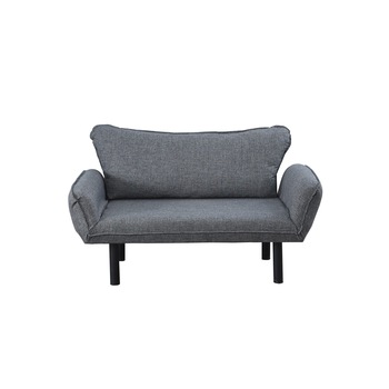 Canapea Adina cu Brate in Mai Multe Pozitii, 135x60x90 cm, gri Canapea Adina cu Brate in Mai Multe Pozitii, 135x60x90 cm, gri