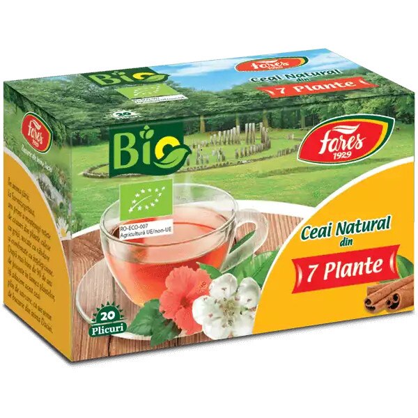 Ceai Bio 7 Plante, 20 pliculete