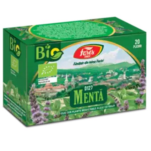 Ceai Bio Menta, 20 pliculete
