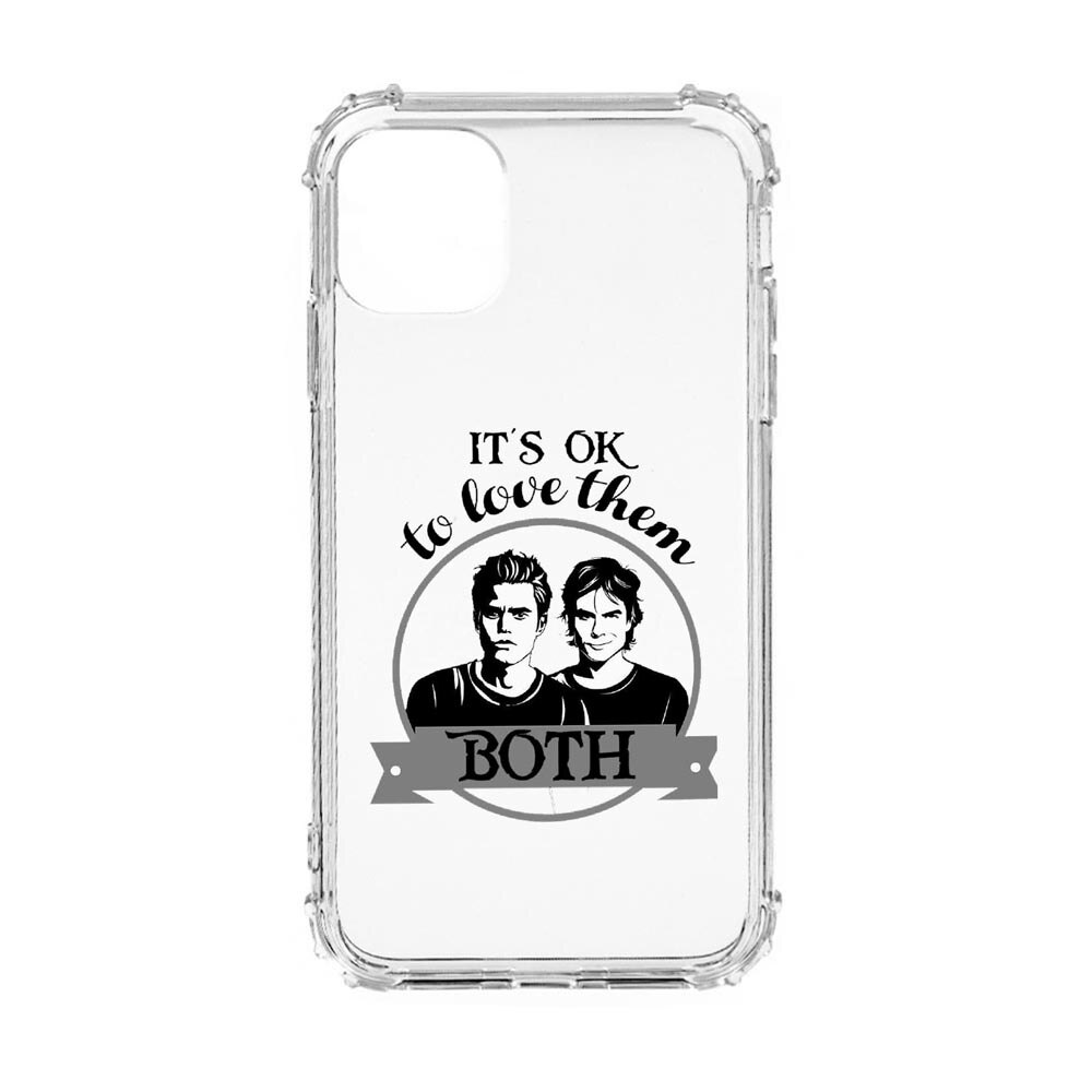 Husa Anti Shock, Compatibila Cu Apple iPhone 12, Vampire Diaries, Silicon Premium, Rezistenta, 584