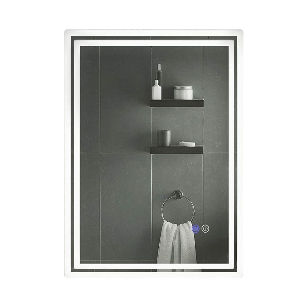 Oglinda baie cu led si buton touch, 60x80 cm