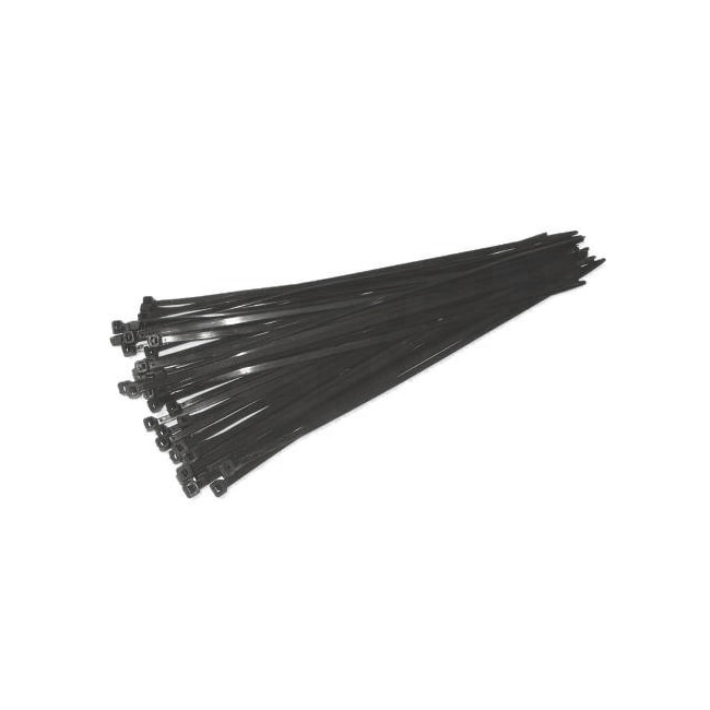 Set Coliere de plastic Breckner, 430x3.6 mm, negru, 100buc