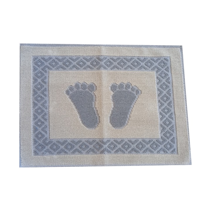 Covor din Bumbac 100%, Gri, 50x70 cm