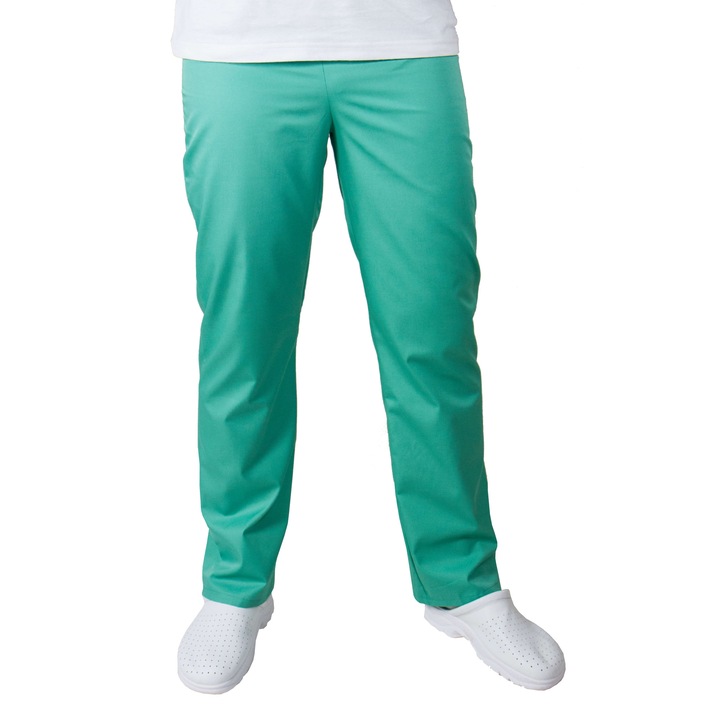 Панталон Prima, Унисекс, с ластик и шнур, 2 джоба, терко, 65% полиестер, 35% памук, 170гр/м2, зелен, XS, 1 бр.