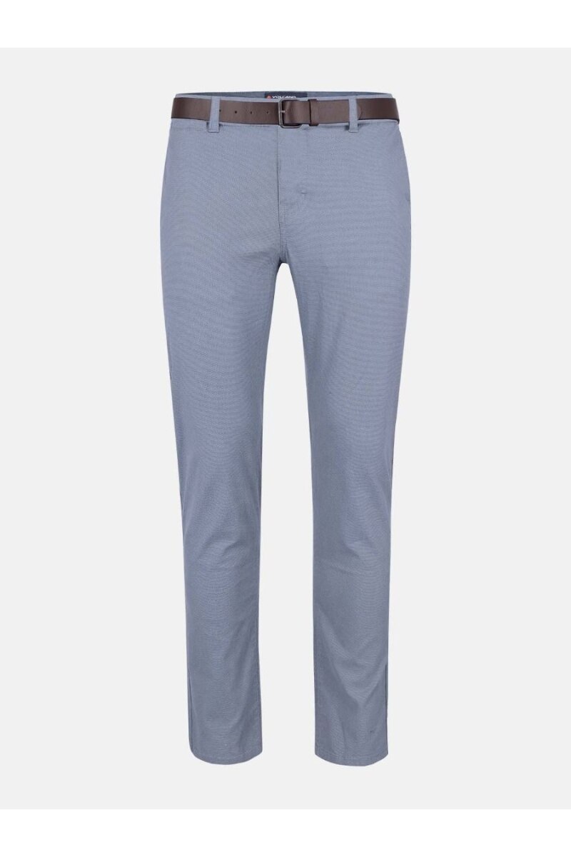 Pantaloni lungi Volcano R-Luos, Slim fit, Bumbac, Albastru deschis, Albastru deschis