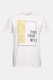 EDC by Esprit, Tricou de bumbac organic cu imprimeu grafic, Alb, M