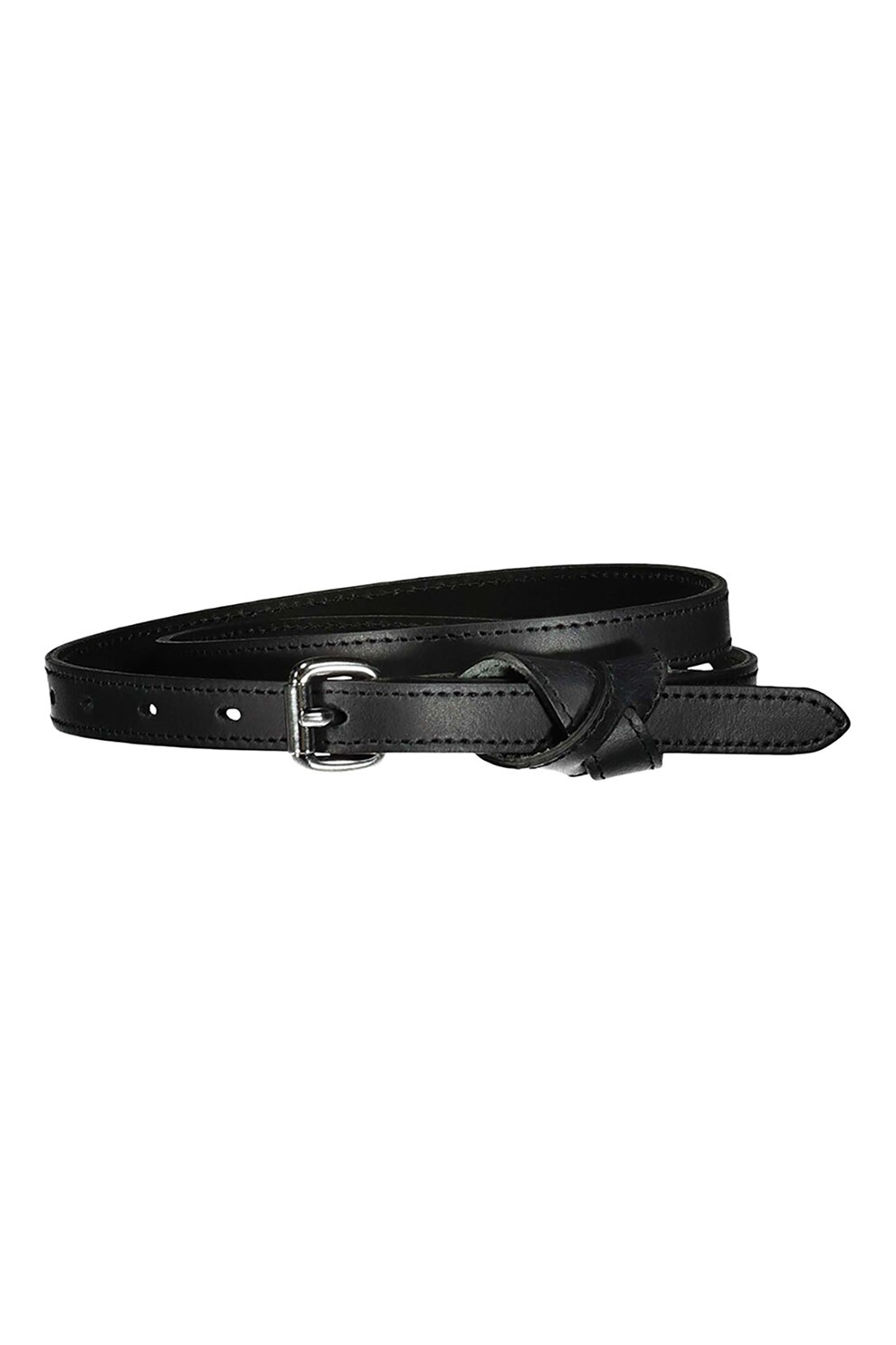 Esprit, Curea din piele cu catarama metalica, Negru