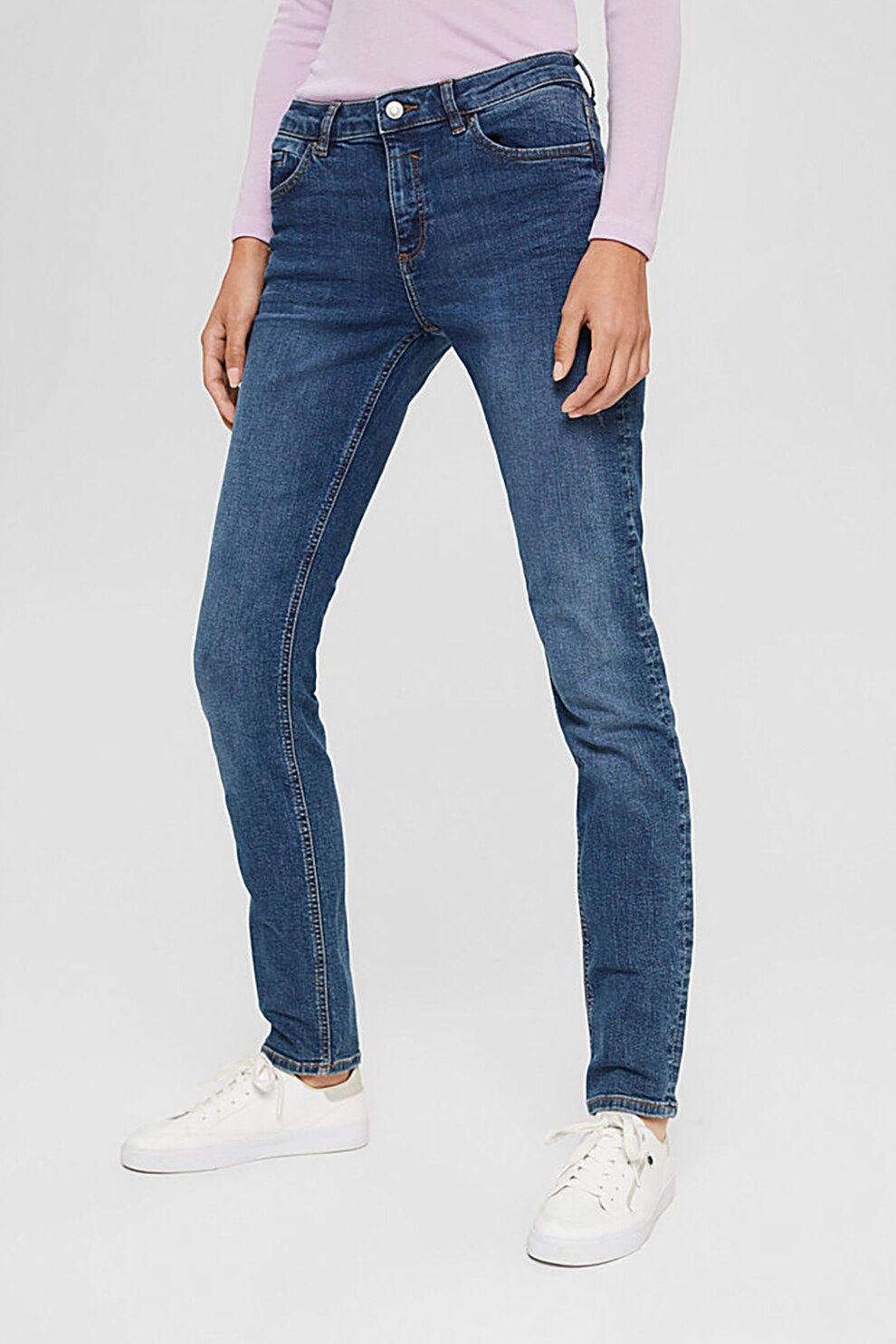 Esprit, Blugi skinny elastici, Bleumarin