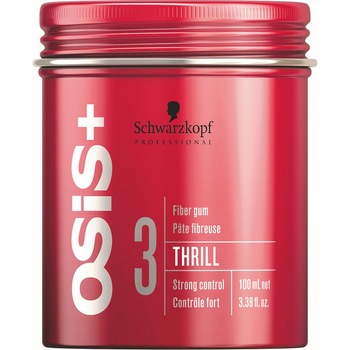 Pasta de par modelatoare Schwarzkopf Osis Thrill Fiber Gum pentru fixare puternica, 100 ml Pasta de par modelatoare Schwarzkopf Osis Thrill Fiber Gum pentru fixare puternica, 100 ml