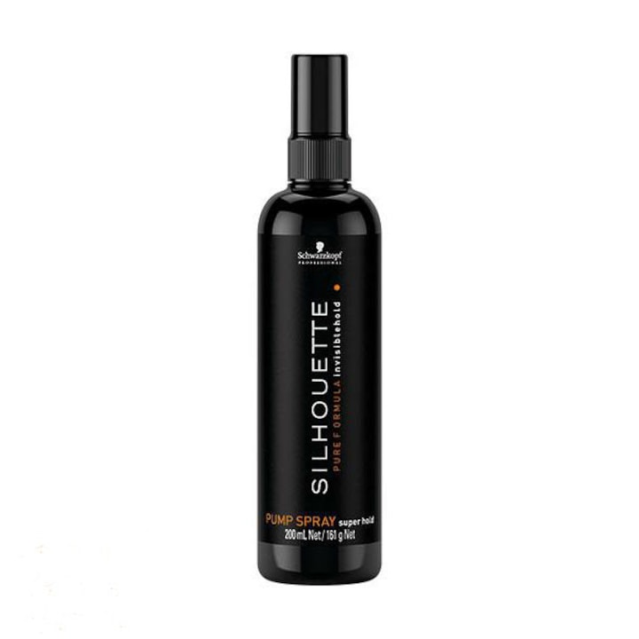 Spray fixativ lichid cu fixare foarte puternica Schwarzkopf Professional Silhouette, 200 ml