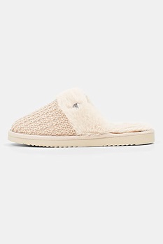 Esprit, Papuci cu aspect crosetat, Maro nisip, 42 Esprit, Papuci cu aspect crosetat, Maro nisip, 42