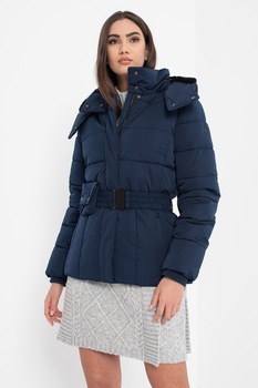 Esprit, Geaca cu vatelina si gluga detasabila, Bleumarin Esprit, Geaca cu vatelina si gluga detasabila, Bleumarin