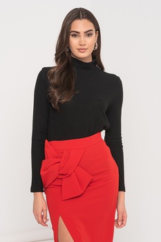 EDC by Esprit, Pulover cu insertii de lurex, Negru EDC by Esprit, Pulover cu insertii de lurex, Negru