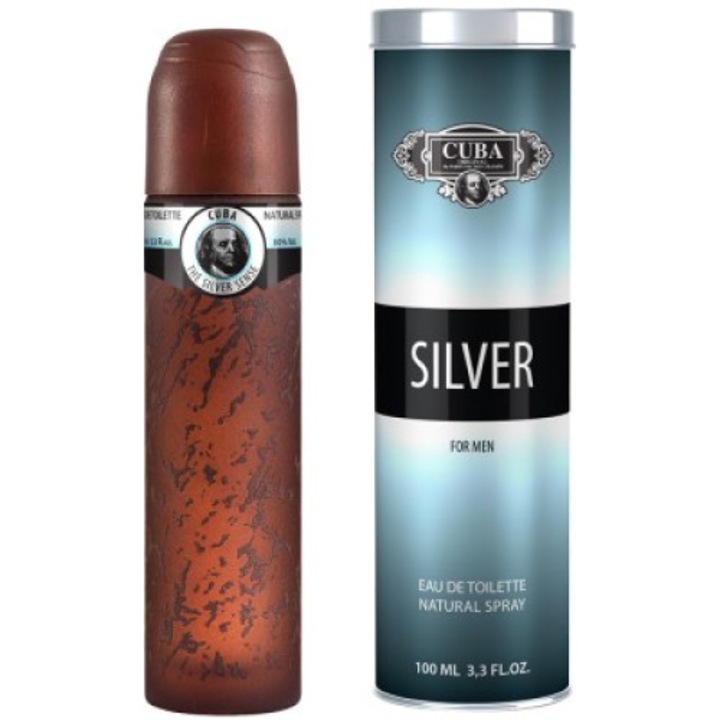 Parfum Cuba Silver for Men Apa de Toaleta 100ml