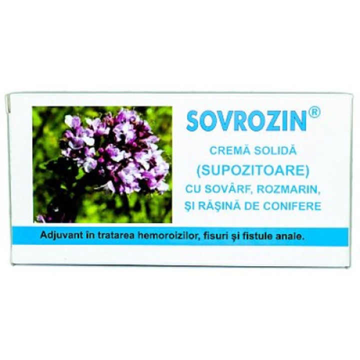 Sovrozin supozitoare 10 bucati x1.5gr Elzin Plant