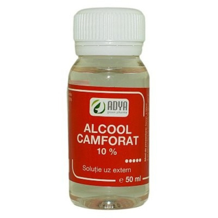 Alcool Camforat 10% 50ml Adya Green Pharma