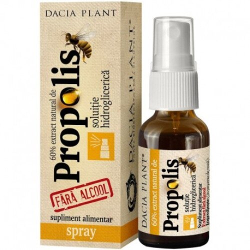 Propolis si musetel Pufy Puf fara alcool spray 20ml Dacia Plant