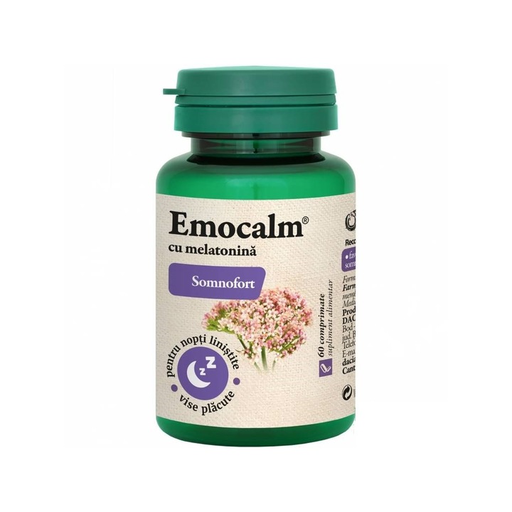 Emocalm cu melatonina somnofort 60 comprimate Dacia Plant